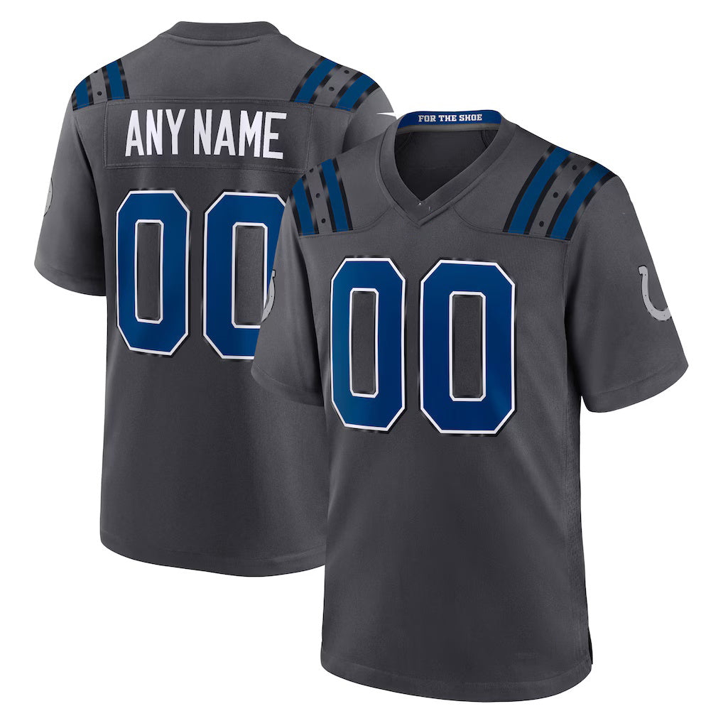Custom IN.Colts Anthracite 2026 Rivalries Collection Game Jersey Thaam