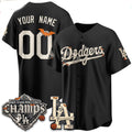 Custom Los Angeles Dodgers Black Halloween 2026 Baseball jersey Thaam