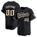 Custom Los Angeles Dodgers Black 'Halloween Mummy Edition' Premier Limited - Stitched Baseball jersey Thaam