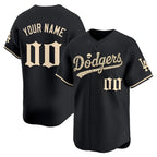 Custom Los Angeles Dodgers Black 'Halloween Mummy Edition' Premier Limited - Stitched Baseball jersey Thaam
