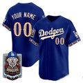 Custom Los Angeles Dodgers x Dia De Los Muertos Royal 2026 Baseball jersey Thaam