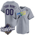 Custom Tampa Bay Rays Active Player Grey 2026 World Series Limited Stitched Jersey THAAM