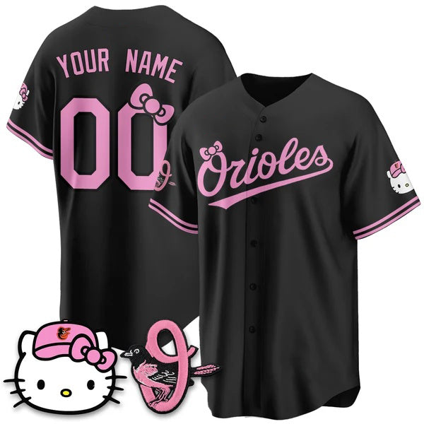 Custom Baltimore Orioles Black Thaam Meow KT Vapor Premier Limited Stitched Jersey