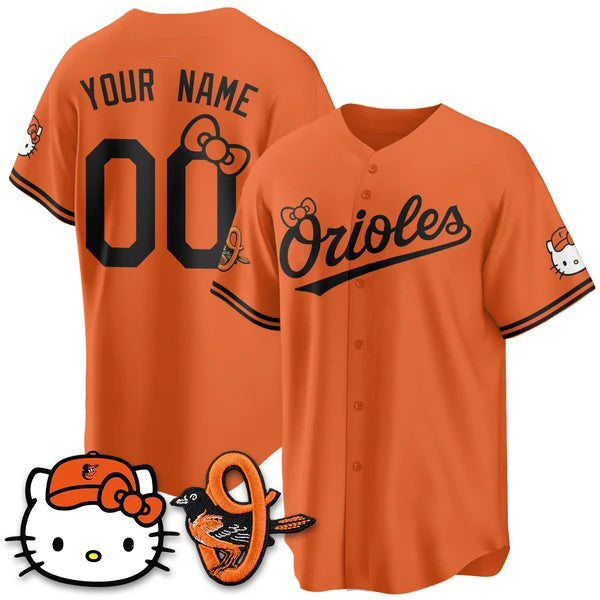 Custom Baltimore Orioles Orange Thaam Meow KT Vapor Premier Limited Stitched Jersey