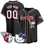 Custom Cleveland Guardians Black Thaam Meow KT Vapor Stitched Jersey