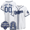 Custom Los Angeles Dodgers 2026 White Thaam Out Style Vapor Limited B2B Champ Jersey