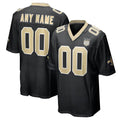 Custom NO.Saints Black Thaam 60th Season Game Jersey