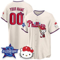 Custom Philadelphia Phillies Cream Thaam Meow KT Vapor Limited V2 Stitched Jersey