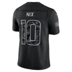 D.Broncos #10 Bo Nix Black 2026 Salute to Service Stitched Limited Football jersey Thaam