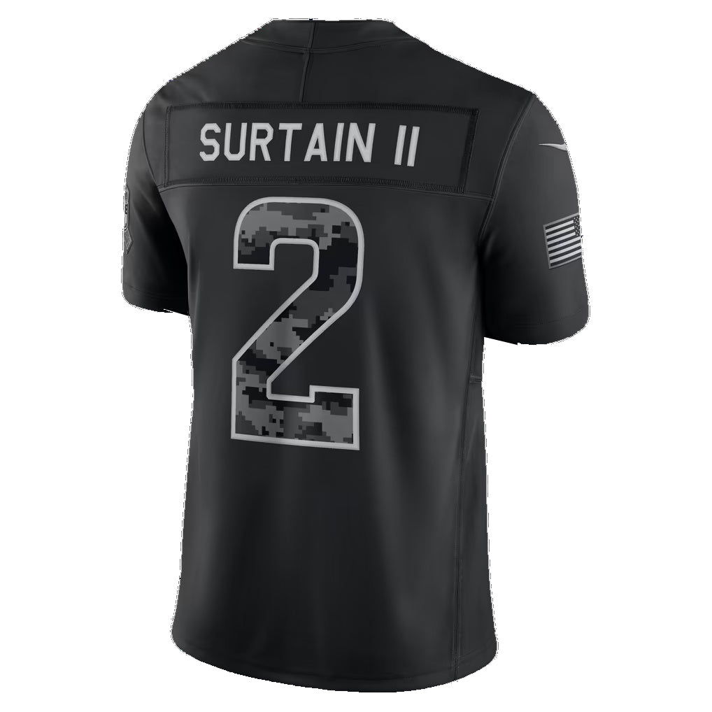 D.Broncos #2 Patrick Surtain II Black 2026 Salute to Service Stitched Limited Football jersey Thaam