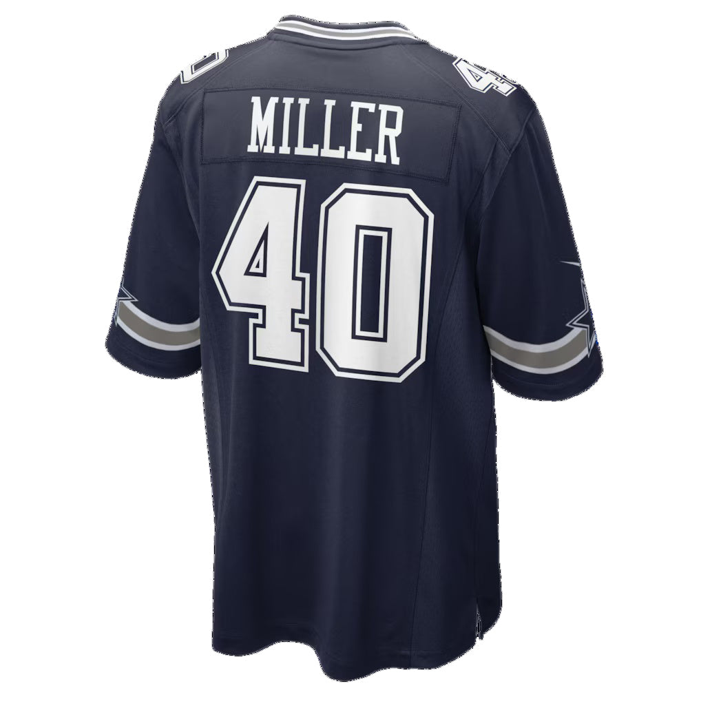 D.Cowboys #40 Von Miller Navy Game Jersey Thaam