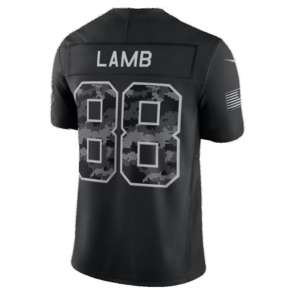 D.Cowboys #88 CeeDee Lamb Black 2026 Salute to Service Stitched Limited Football jersey Thaam