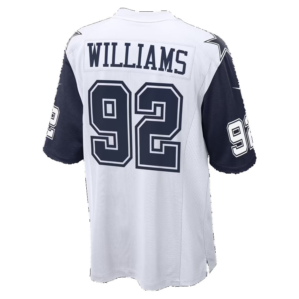 D.Cowboys #92 Quinnen Williams White Game Football jersey Thaam