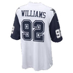 D.Cowboys #92 Quinnen Williams White Game Football jersey Thaam