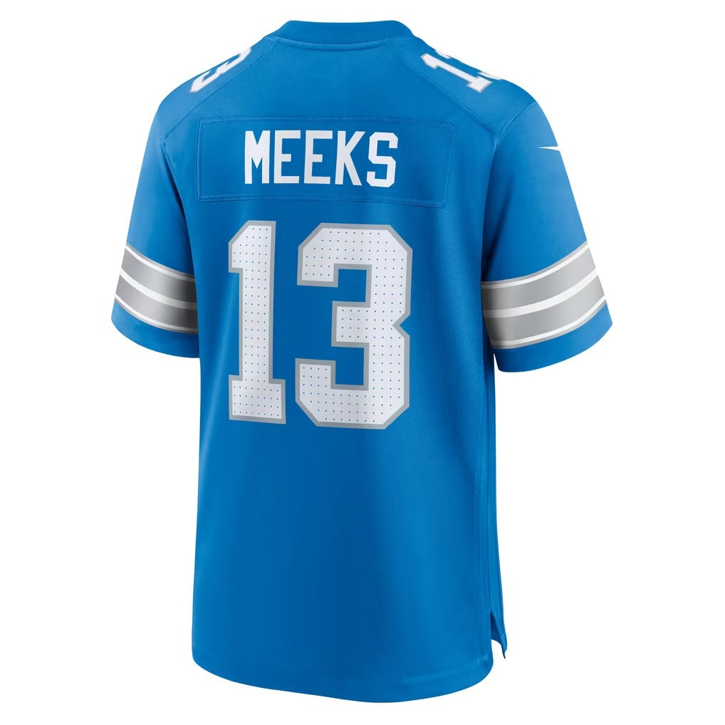 D.Lions #13 Jackson Meeks Blue Team Game Football jersey Thaam