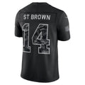 D.Lions #14 Amon-Ra St. Brown Black 2026 Salute to Service Stitched Limited Football jersey Thaam
