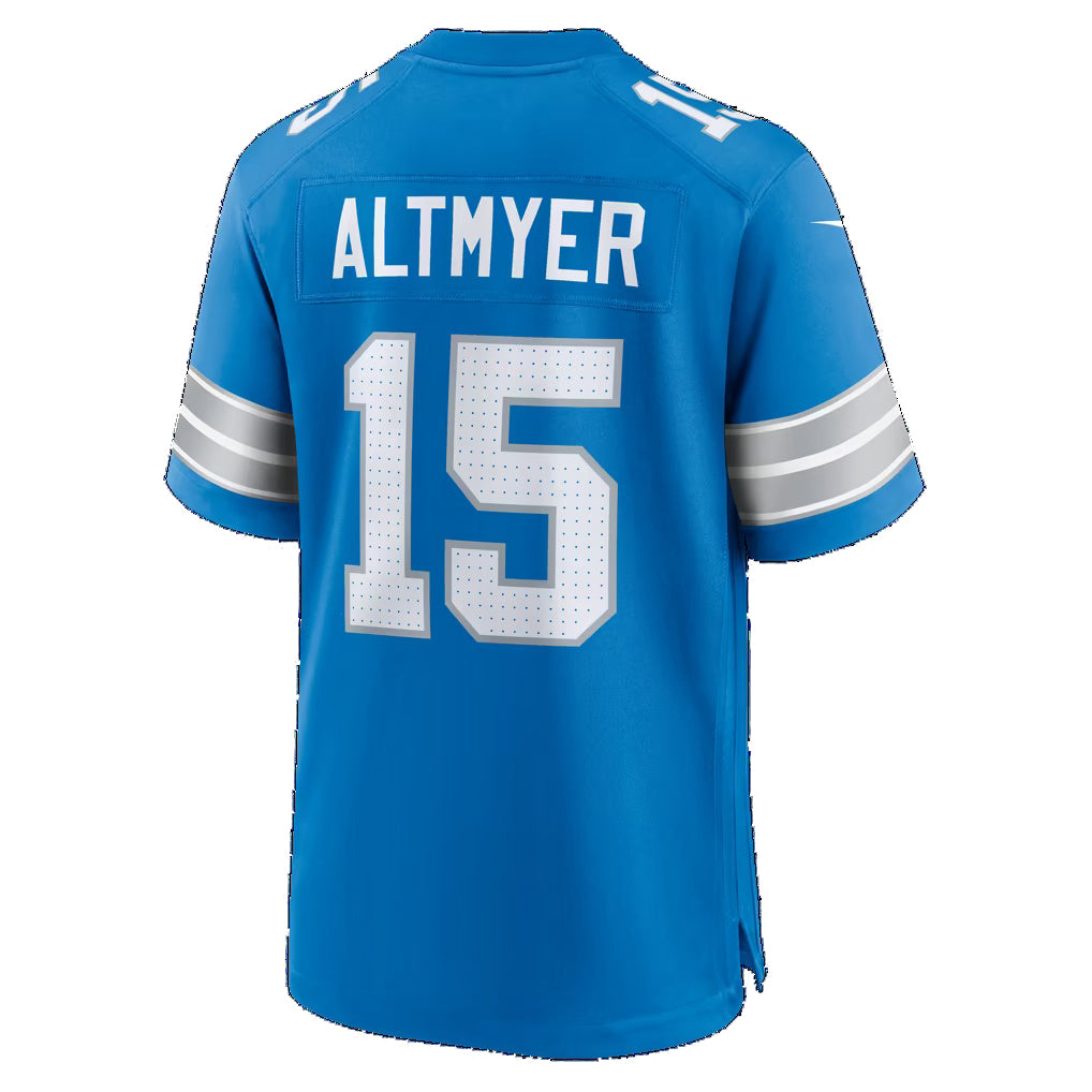 D.Lions #15 Luke Altmyer Blue Team Game Football jersey Thaam