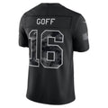 D.Lions #16 Jared Goff Black 2026 Salute to Service Stitched Limited Football jersey Thaam