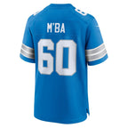 D.Lions #60 Jeffrey M'ba Blue Team Game Jersey THAAM