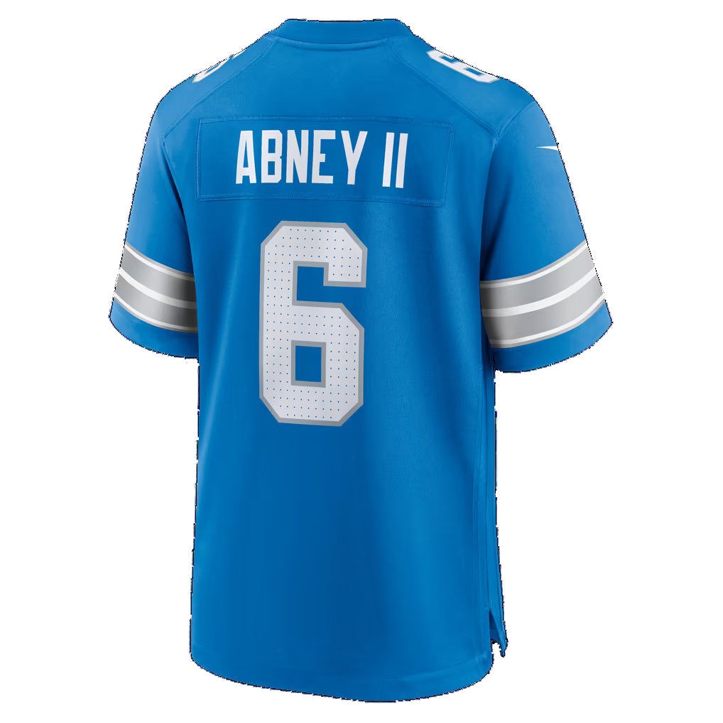 D.Lions #6 Keith Abney II Blue Team Game Football jersey Thaam