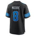 D.Lions #8 Derrick Moore Black Alternate Game Football jersey Thaam