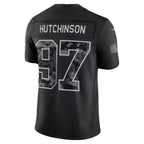 D.Lions #97 Aidan Hutchinson Black 2026 Salute to Service Stitched Limited Football jersey Thaam