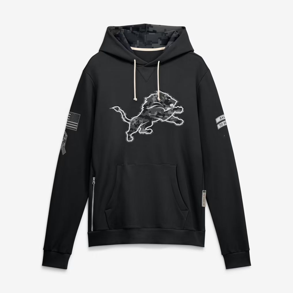 D.Lions 2026 Salute To Service Club Pullover Hoodie Cheap sale Birthday and Christmas gifts Stitched American Jersey THAAM