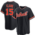 Detroit Tigers #15 Max Clark Navy Alternate Stitched Jersey THAAM