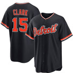 Detroit Tigers #15 Max Clark Navy Alternate Stitched Jersey THAAM