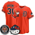 Detroit Tigers #31 Riley Greene Orange Thaam Meow KT Edition Vapor Limited Stitched Jersey