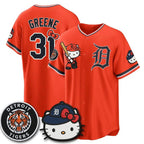Detroit Tigers #31 Riley Greene Orange Thaam Meow KT Edition Vapor Limited Stitched Jersey
