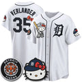 Detroit Tigers #35 Justin Verlander White Thaam Meow KT Edition Vapor Limited Stitched Jersey