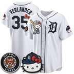 Detroit Tigers #35 Justin Verlander White Thaam Meow KT Edition Vapor Limited Stitched Jersey