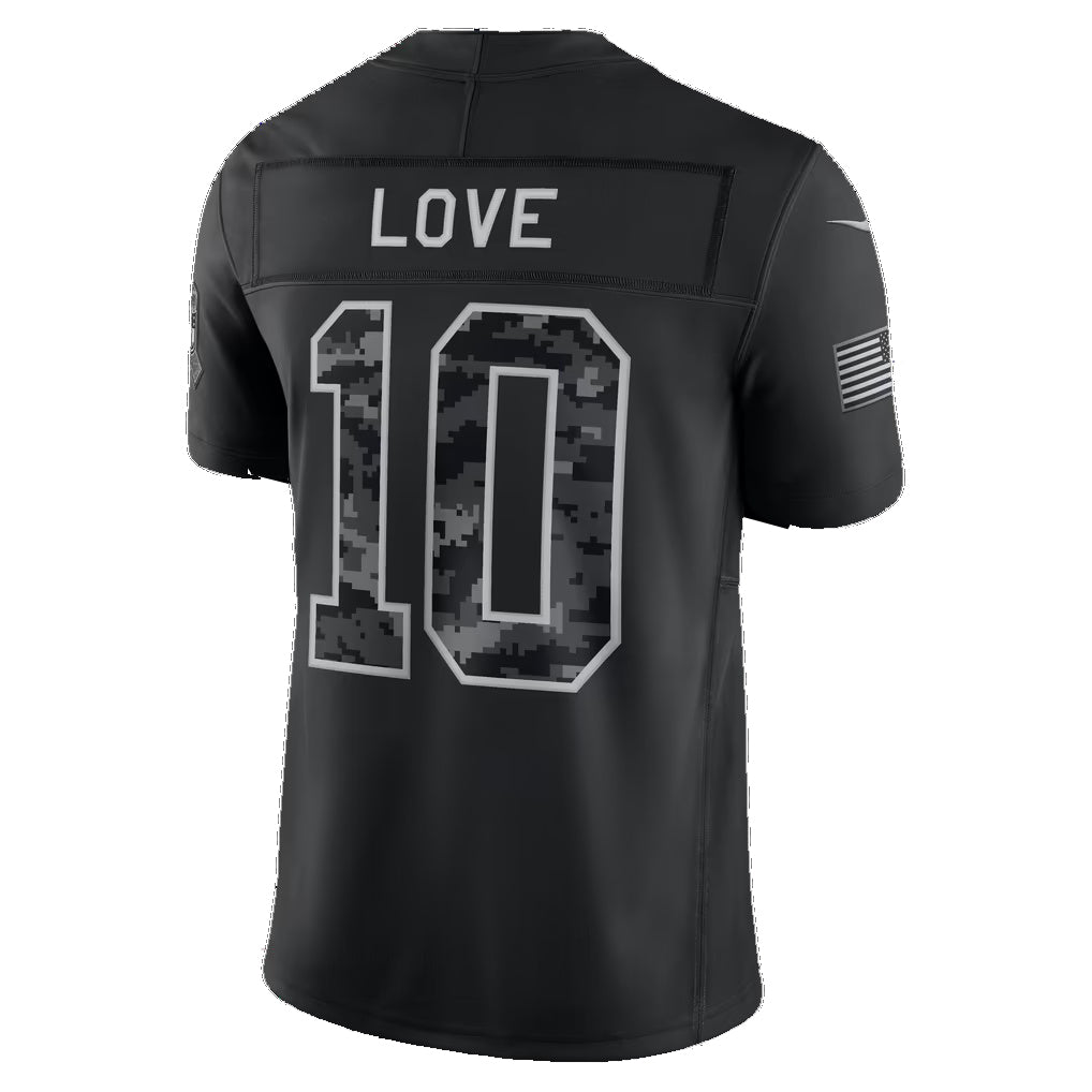 GB.Packers #10 Jordan Love Black 2026 Salute to Service Stitched Limited Football jersey Thaam