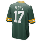 GB.Packers #17 Kedon Slovis Green Team Game Football jersey Thaam