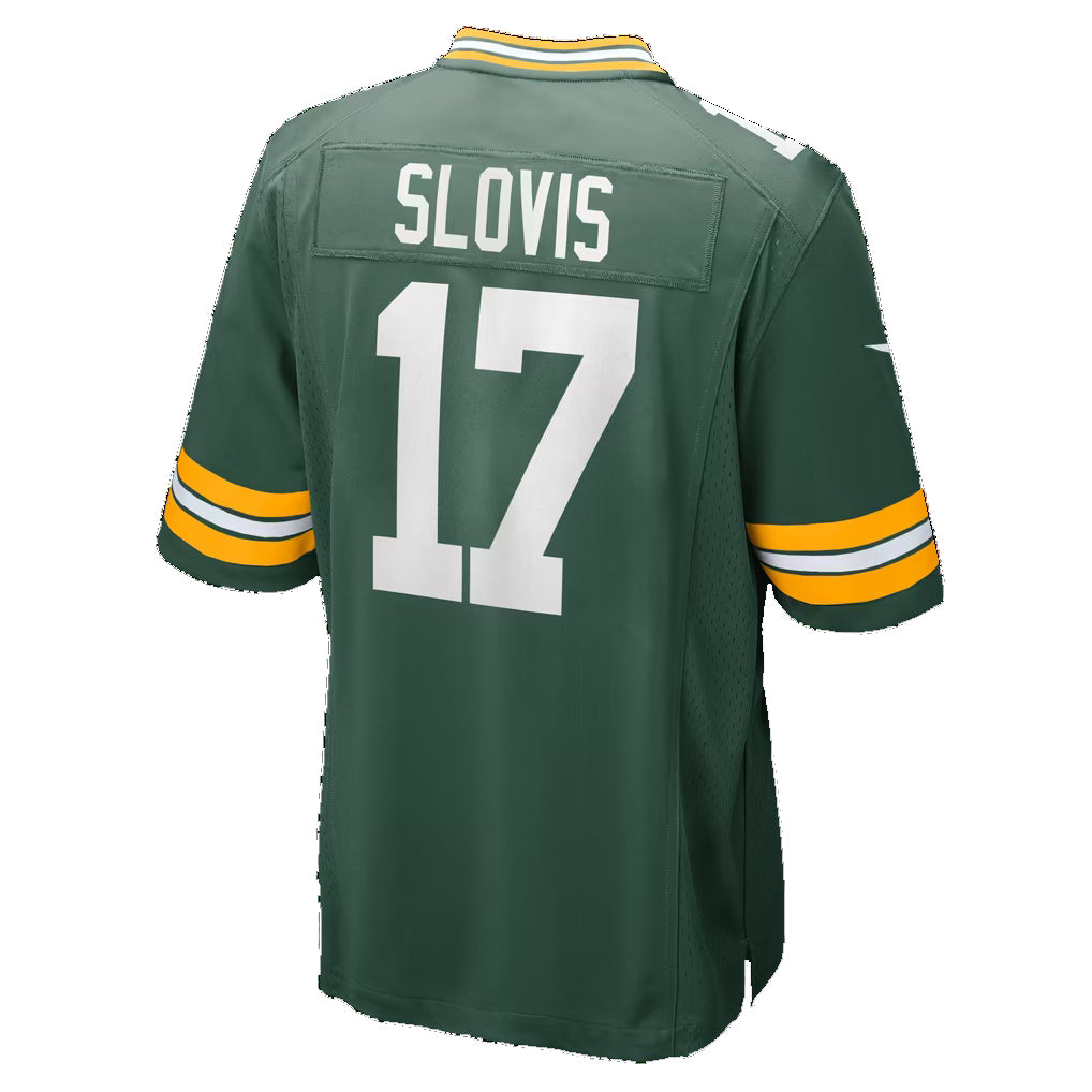 GB.Packers #17 Kedon Slovis Green Team Game Football jersey Thaam