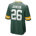 GB.Packers #26 Kaleb Johnson Green Team Game Football jersey Thaam