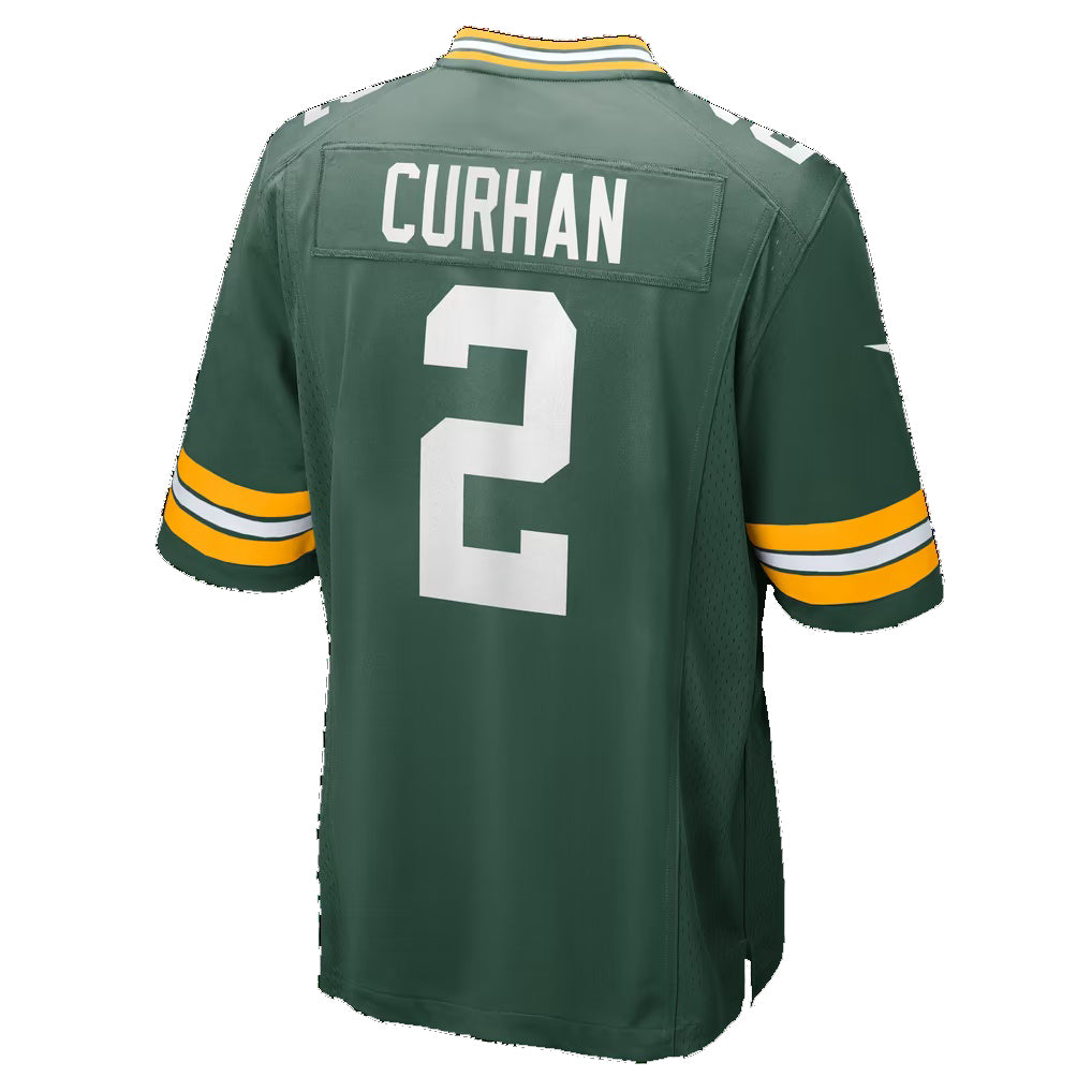 GB.Packers #2 Jake Curhan Green Team Game Football jersey Thaam