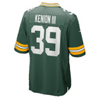 GB.Packers #39 Murvin Kenion III Green Team Game Football jersey Thaam