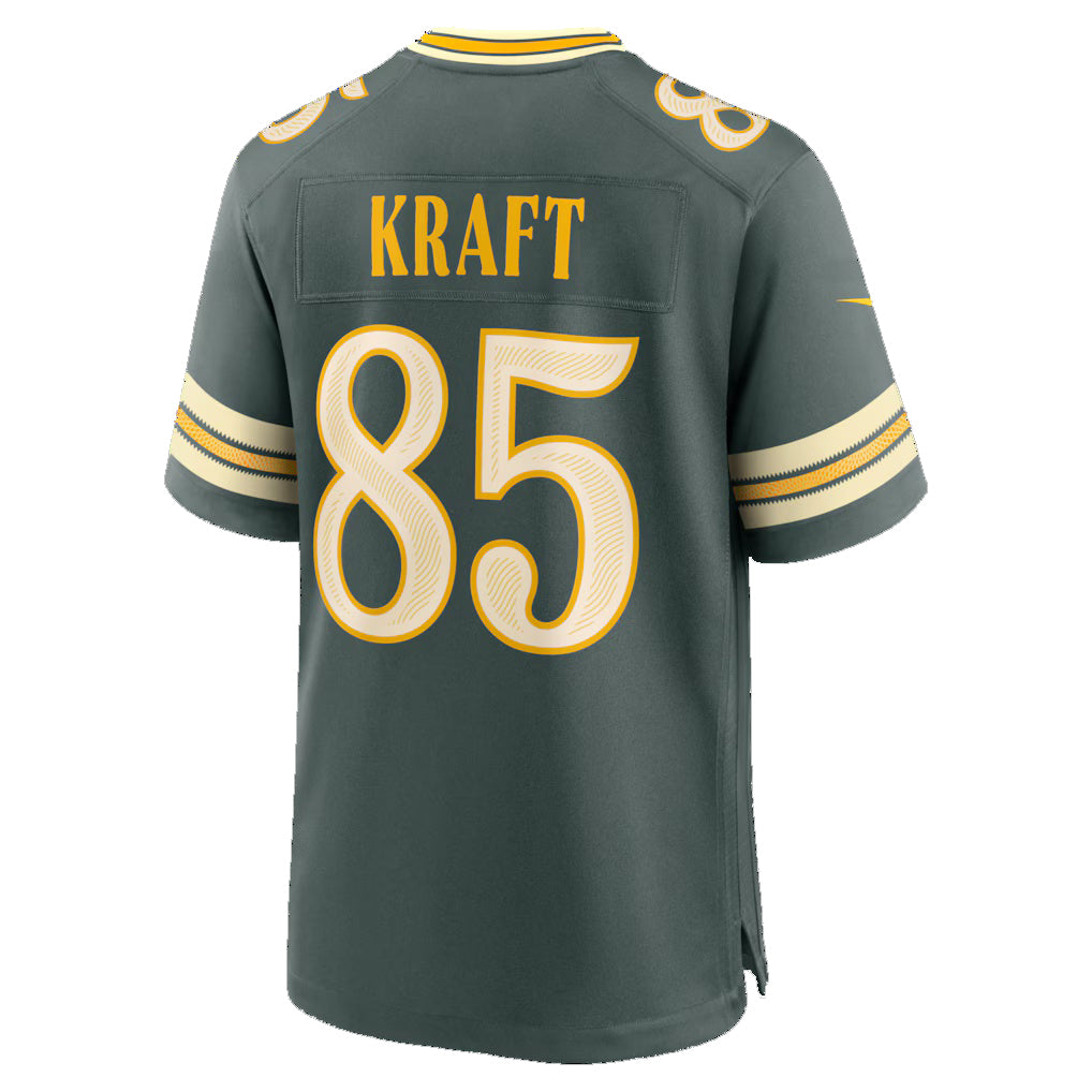 GB.Packers #85 Tucker Kraft Green 2026 Rivalries Collection Game Jersey Thaam