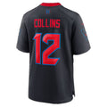 H.Texans #12 Nico Collins Navy Alternate 2 25th Season Game Football jersey Thaam