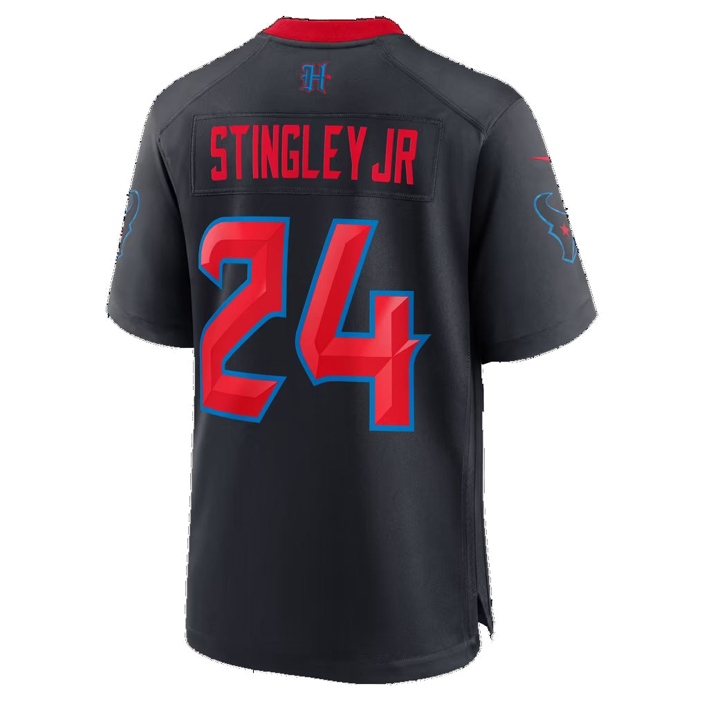 H.Texans #24 Derek Stingley Jr. Navy Alternate 2 25th Season Game Football jersey Thaam
