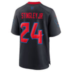 H.Texans #24 Derek Stingley Jr. Navy Alternate 2 25th Season Game Football jersey Thaam