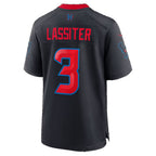 H.Texans #3 Kamari Lassiter Navy Alternate Game Football jersey Thaam