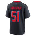 H.Texans #51 Will Anderson Jr. Navy Alternate 2 25th Season Game Football jersey Thaam