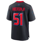 H.Texans #51 Will Anderson Jr. Navy Alternate 2 25th Season Game Football jersey Thaam