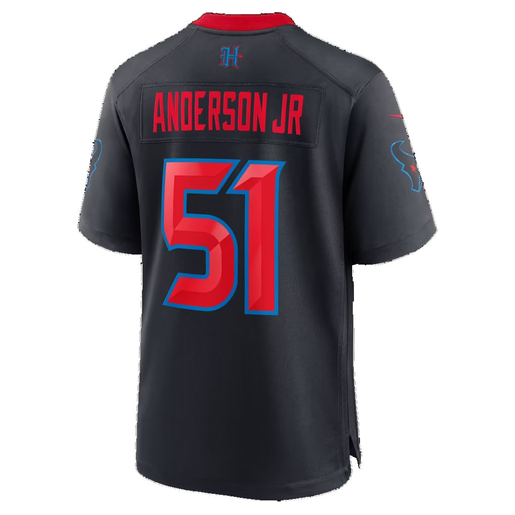 H.Texans #51 Will Anderson Jr. Navy Alternate 2 25th Season Game Football jersey Thaam