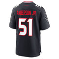 H.Texans #51 Will Anderson Jr. Navy Team 25th Season Game Football jersey Thaam