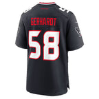 H.Texans #58 Gavin Gerhardt Navy Thaam Team Game Jersey