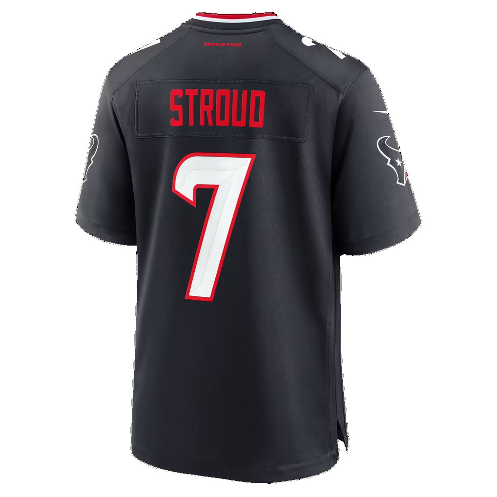 H.Texans #7 C.J. Stroud Navy Team 25th Season Game Football jersey Thaam
